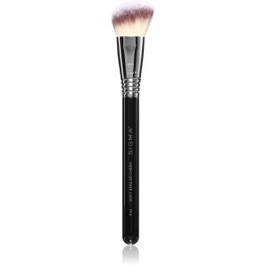 Sigma Beauty Face F43 Soft Angled Cheek pensulă teșită pentru fardul de obraz 1 buc-Țena