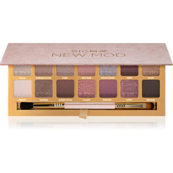 Sigma Beauty New Mod Eyeshadow Palette paleta farduri de ochi cu aplicator 208