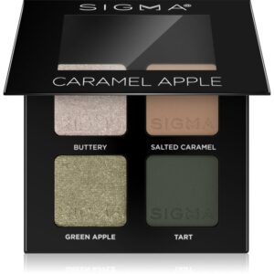 Sigma Beauty Quad paletă cu farduri de ochi culoare Caramel Apple 4 g-ro