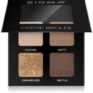 Sigma Beauty Quad paletă cu farduri de ochi culoare Crème Brûlée 4 g-ro