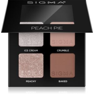 Sigma Beauty Quad paletă cu farduri de ochi culoare Peach Pie 4 g-ro