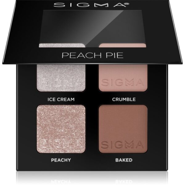 Sigma Beauty Quad paletă cu farduri de ochi culoare Peach Pie 4 g-ro