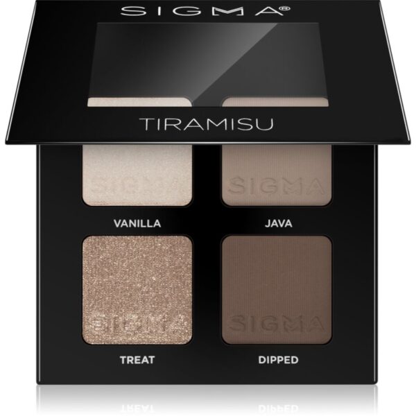 Sigma Beauty Quad paletă cu farduri de ochi culoare Tiramisu 4 g-ro