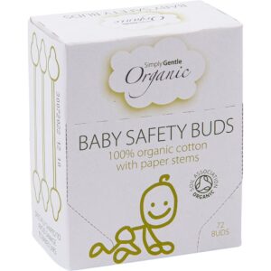 Simply Gentle Organic Baby Safety Buds bețișoare din bumbac pentru bebeluși și copii mici 72 buc-Țena