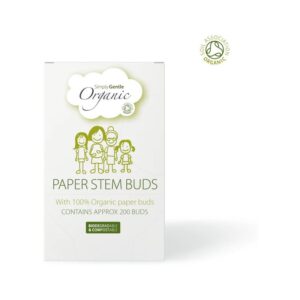 Simply Gentle Organic Paper Stem Buds bețișoare din bumbac 200 buc-Țena