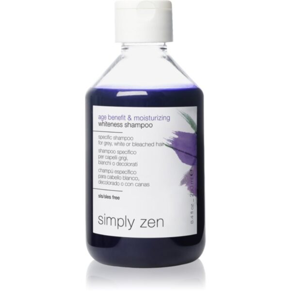 Simply Zen Age Benefit & Moisturizing șampon nuanțator pentru iluminarea părului sau pentru părul cu șuvițe 250 ml-ro