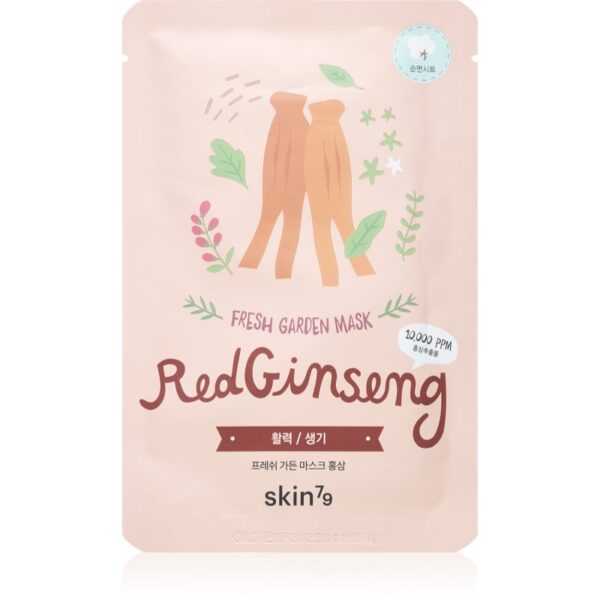 Skin79 Fresh Garden Red Ginseng mască textilă revitalizantă cu ginseng 23 g-Țena