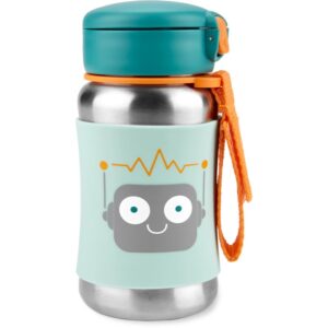 Skip Hop Spark Style Straw Bottle sticlă inoxidabilă pentru apă cu pai 350 ml-ro