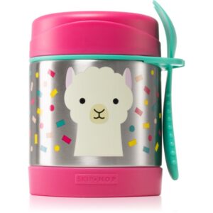 Skip Hop Zoo Llama termos cu linguriță 12m+ 325 ml-Țena