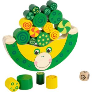 Small foot Balancing Frog joc de echilibru din lemn 3 y+ 20 buc-ro