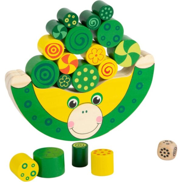 Small foot Balancing Frog joc de echilibru din lemn 3 y+ 20 buc-ro