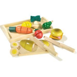 Small foot Cuttable Lunch Set set de jucării din lemn 3 y+ 10 buc-ro