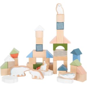 Small foot Wooden Building Blocks Dino cuburi din lemn 12 m+ 20 buc-Țena