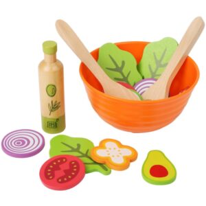 Small foot Wooden Salad Making Set set de jucării din lemn 2 y+ 15 buc-ro