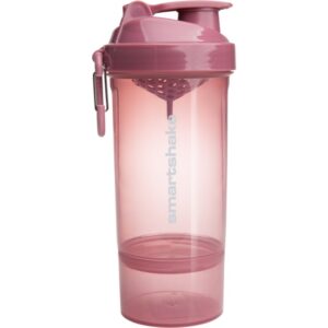 Smartshake Original2GO ONE shaker pentru sport + rezervor culoare Deep Rose Pink 800 ml-Țena