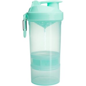 Smartshake Original2GO shaker pentru sport + rezervor culoare Mint Green 600 ml-ro