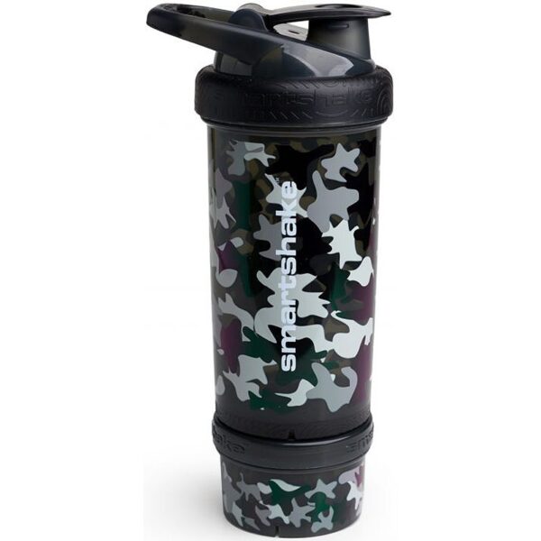Smartshake Revive shaker pentru sport + rezervor culoare Camo Black 750 ml-ro