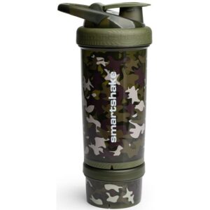 Smartshake Revive shaker pentru sport + rezervor culoare Camo Green 750 ml-ro