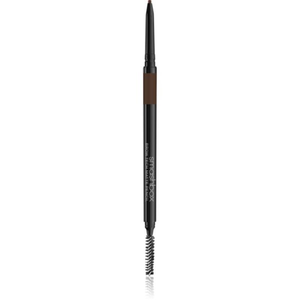 Smashbox Brow Tech Matte Pencil creion pentru sprancene cu pensula culoare Brunette 0.09 g-ro