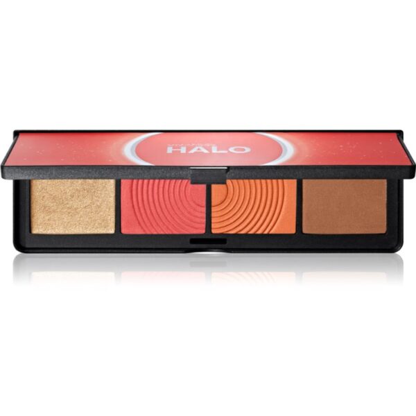 Smashbox Halo Sculpt + Glow Face Palette paletă cu iluminatoare și farduri de obraz culoare Coral Saturation 15