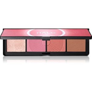 Smashbox Halo Sculpt + Glow Face Palette paletă cu iluminatoare și farduri de obraz culoare Pink Saturation 15