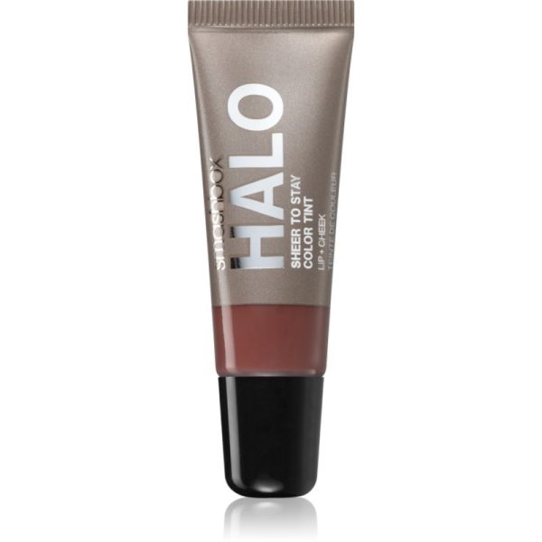 Smashbox Halo Sheer To Stay Color Tints blush lichid și luciu de buze culoare Sunset 10 ml-Țena