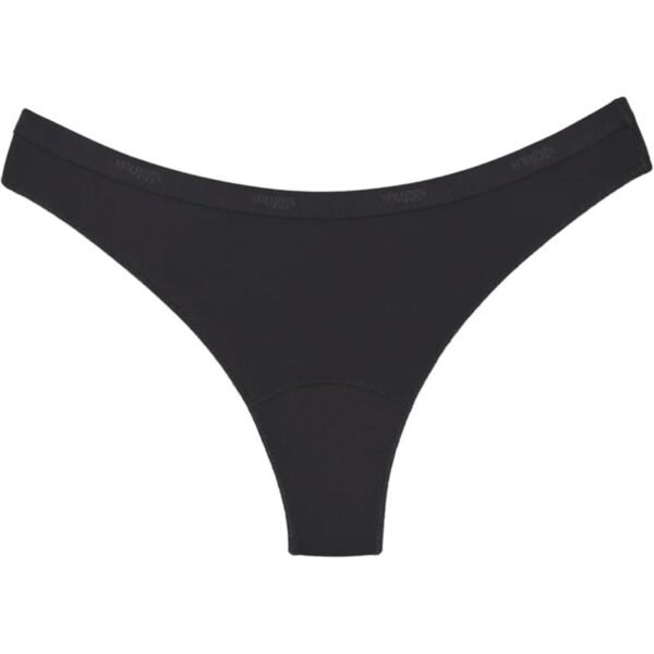 Snuggs Period Underwear Brazilian: Light Flow Black chiloți menstruali textili pentru menstruație slabă mărime M Black 1 buc-Țena