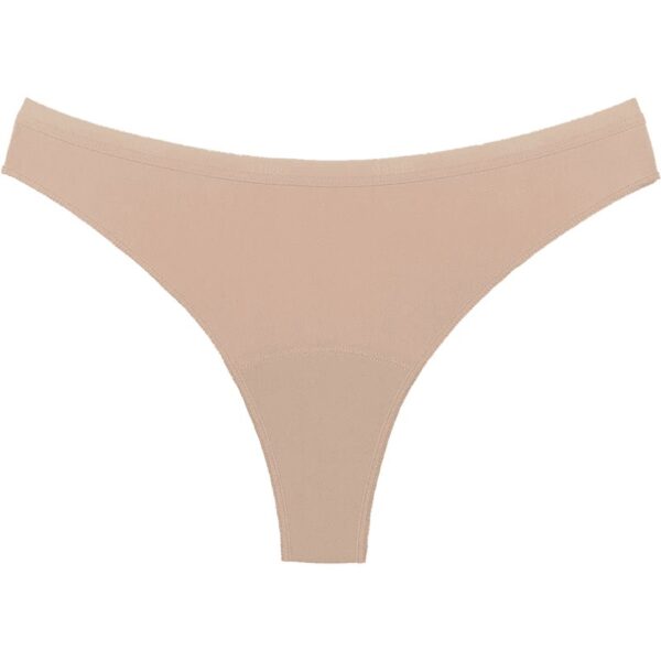 Snuggs Period Underwear Brazilian Light Tencel™ Lyocell Beige chiloți menstruali textili pentru menstruație slabă mărime S 1 buc-Țena