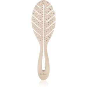 So Eco Biodegradable Detangling Leaf Brush perie compostabilă pe părul umed 1 buc-ro