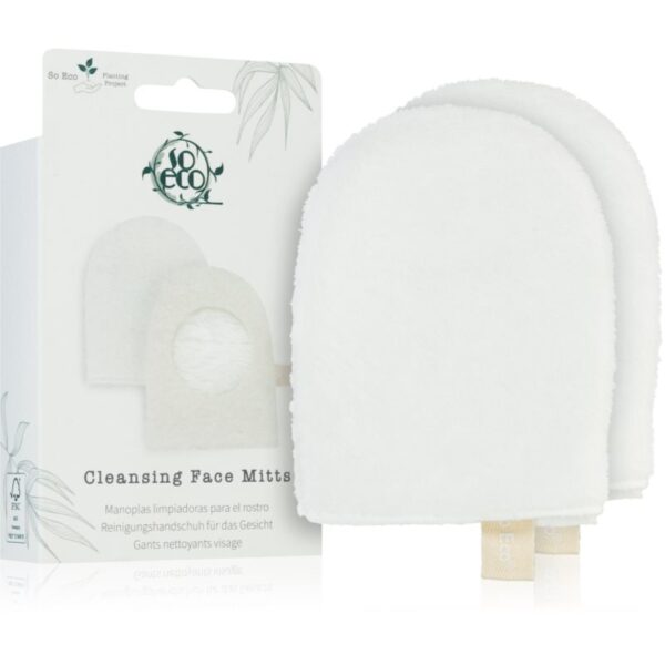 So Eco Cleansing Face Mitts mănuși demachiante pentru make-up-Țena