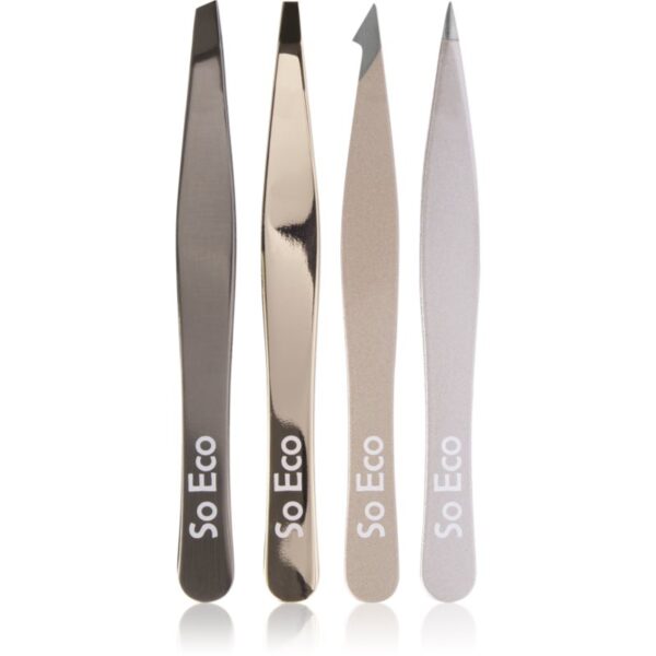 So Eco Tweezer Set Rose Gold set pensete-ro