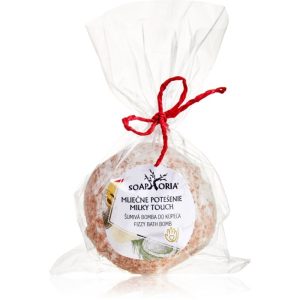 Soaphoria Milky Touch Fizzy Bath Bomb Bombă de baie cu efect regenerator cu efect de întărire 85 g-ro