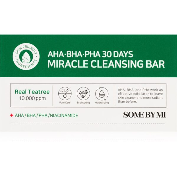Some By Mi AHA∙BHA∙PHA 30 Days Miracle Sapun hidratant pentru curatare pentru ten gras si problematic 106 g-ro