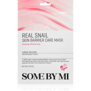 Some By Mi Clinical Solution Snail Skin Barrier Care Mask mască textilă fortifiantă pentru regenerarea și reînnoirea pielii 20 g-Țena