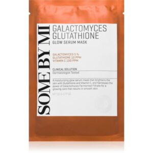 Some By Mi Galactomyces Glutathione Glow Serum Mask mască textilă iluminatoare pentru ten uscat și sensibil 22 g-ro