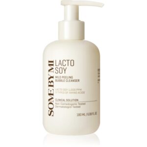 Some By Mi Lacto Soy Mild Bubble Peeling Cleanser curatare usoara dupa exfoliere pentru piele sensibilă 180 ml-ro