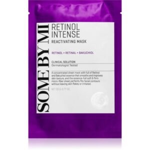 Some By Mi Retinol Intense Reactivating Mask mască textilă cu efect antirid pentru ten matur 22 g-ro