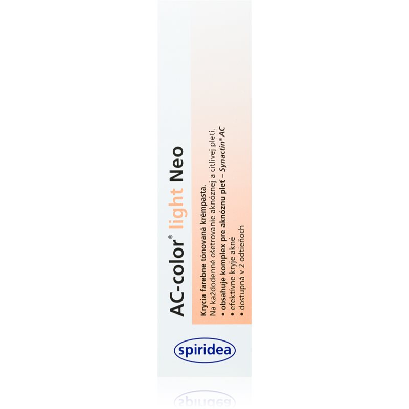 Spiridea AC-color Light Neo crema tonifianta pentru ten acneic 30 g-Țena