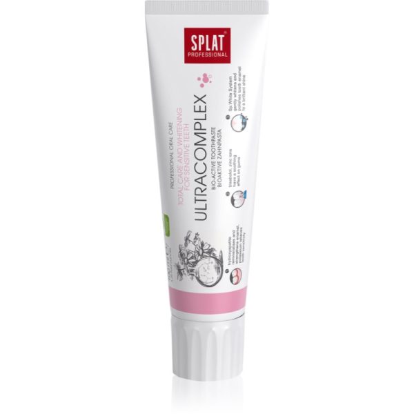 Splat Professional Ultracomplex pasta de dinti bio-activa pentru ingrijire completa si albire pentru dinti sensibili 100 ml-ro