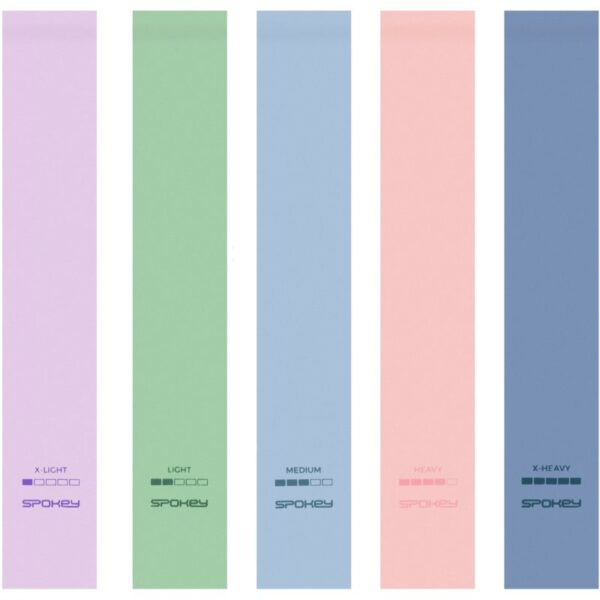 Spokey Artio Set set de elastice de fitness Pastel-Țena