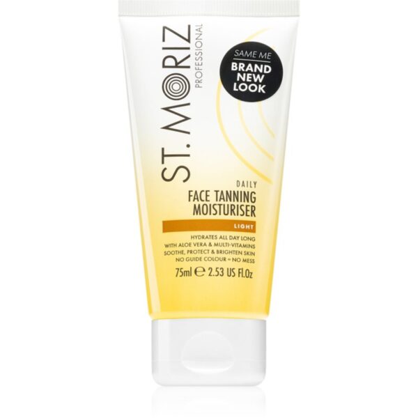 St. Moriz Daily Tanning Face Moisturiser loțiune autobronzantă hidratantă faciale tip Light 75 ml-ro