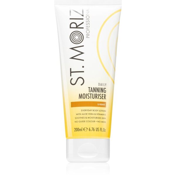 St. Moriz Daily Tanning Moisturiser loțiune autobronzantă hidratantă translucid tip Light 200 ml-ro