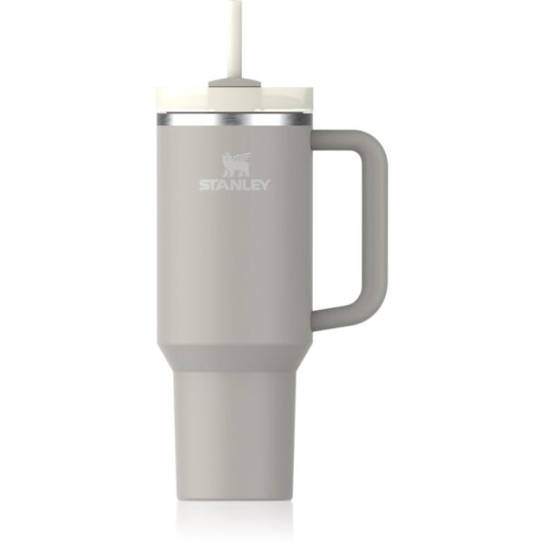 Stanley Quencher H2.O FlowState™ Tumbler pahar din oțel inoxidabil cu pai Ash 1180 ml-Țena