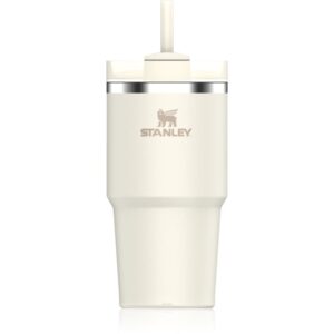 Stanley Quencher H2.O FlowState™ Tumbler pahar din oțel inoxidabil cu pai Cream 2.0 590 ml-ro