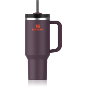 Stanley Quencher H2.O FlowState™ Tumbler pahar din oțel inoxidabil cu pai Plum 1180 ml-Țena