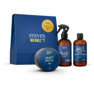 Steve's No Bull***t Hair Care Trio Box set cadou pentru păr pentru bărbați-ro