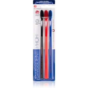 Swissdent Profi Colours periuțe de dinți soft-mediu black