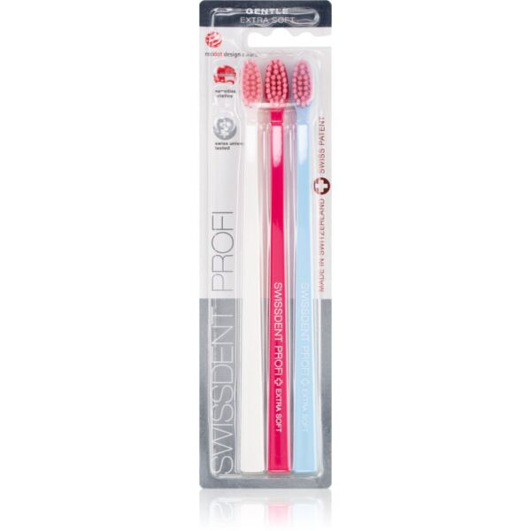 Swissdent Profi Gentle Perii de dinți soft 3 buc-Țena