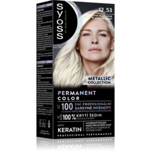 Syoss Color Metallic Collection Culoare permanenta pentru par culoare 12_53 Platinum Pearl 1 buc-ro