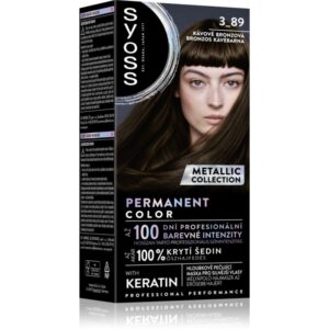Syoss Color Metallic Collection Culoare permanenta pentru par culoare 3-89 Bronze Coffee 1 buc-ro